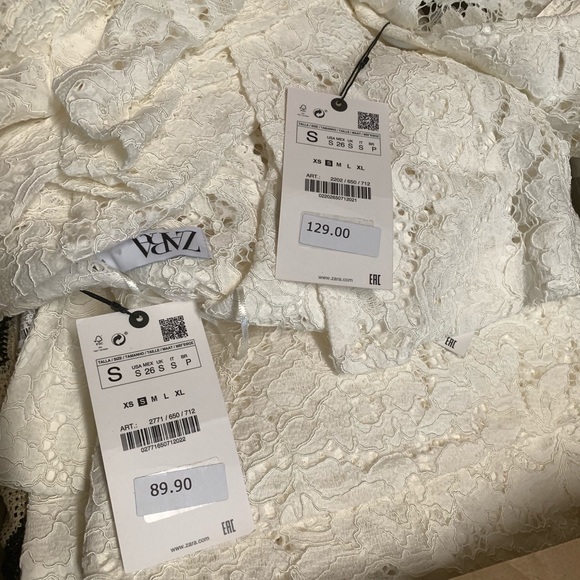 GORGEOUS NWT 2 Piece ZARA Lace Blazer & Pants Set - Picture 7 of 8